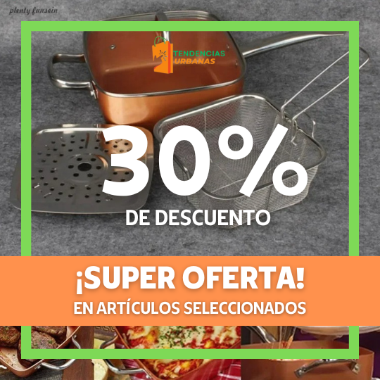 🟠COPPER CHEF™  Cacerola  Multiuso Antiadherentes